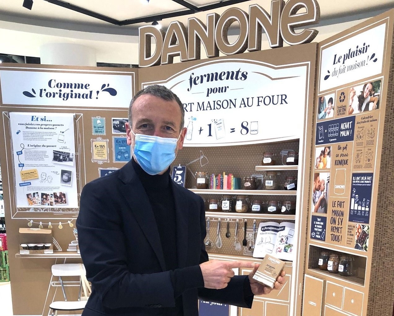 Emmanuel Faber Emmanuel faber sur un corner danone