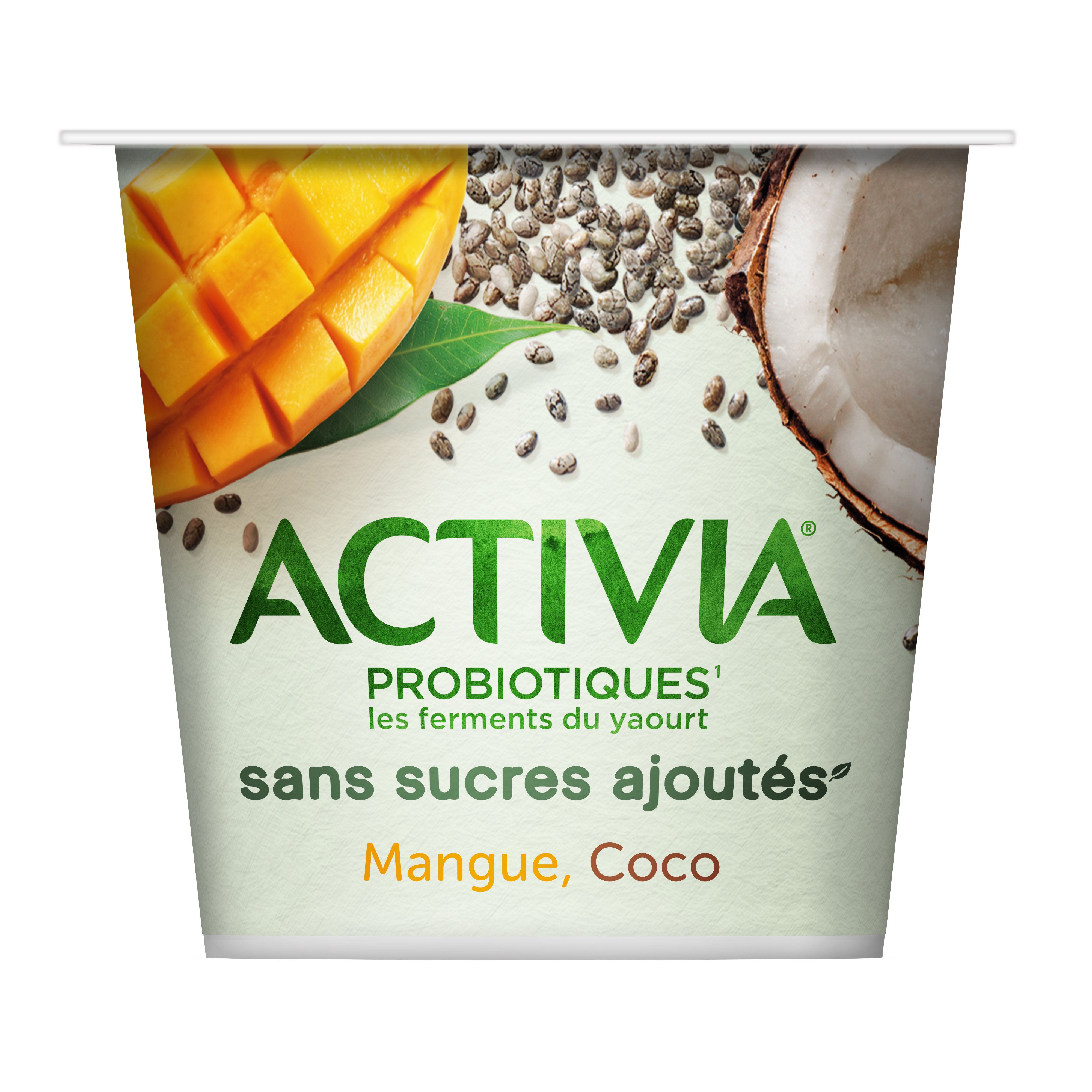 Activia Pot Coco Mango Not added sugar