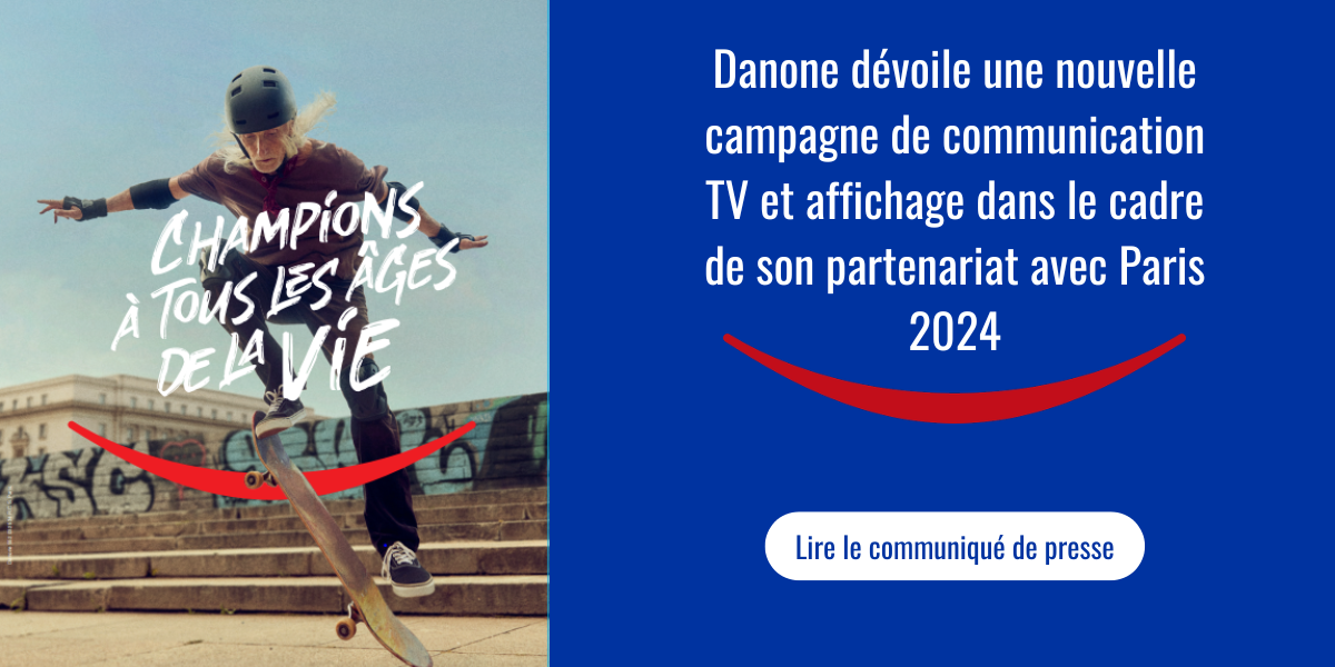 Danone devient Partenaire Officiel des Jeux Olympiques et Paralympiques de Paris  2024