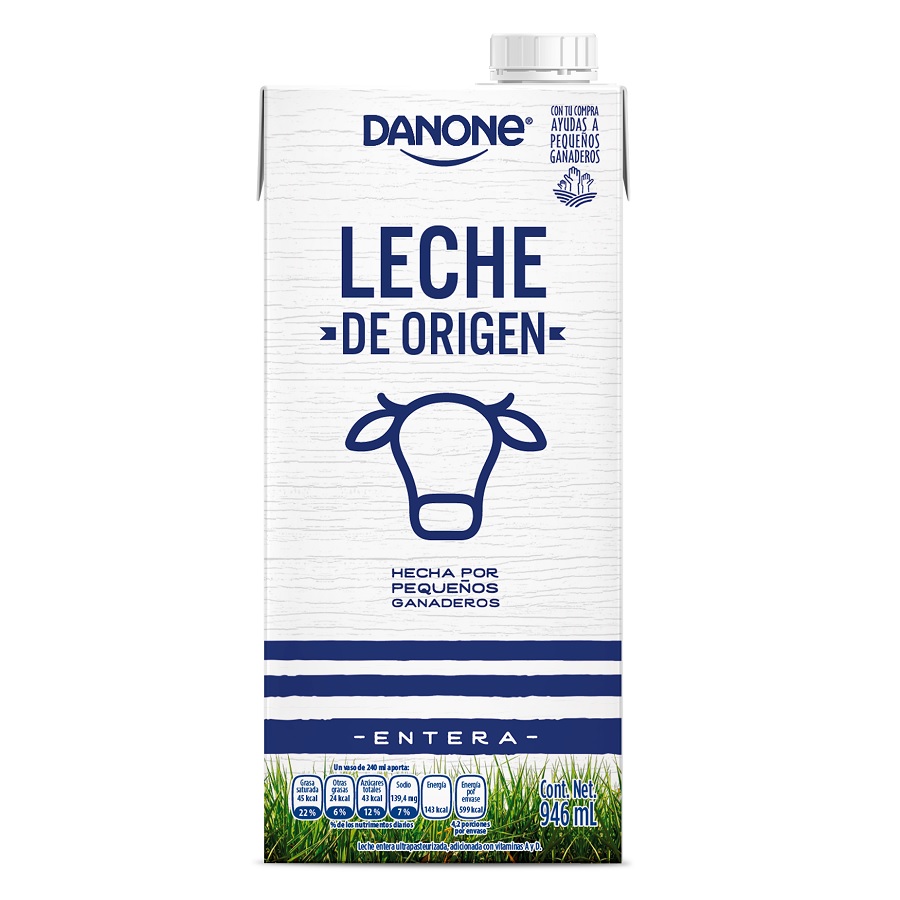 Pack de lait Danone, Leche de Origen Pack de lait Danone, Leche de Origen