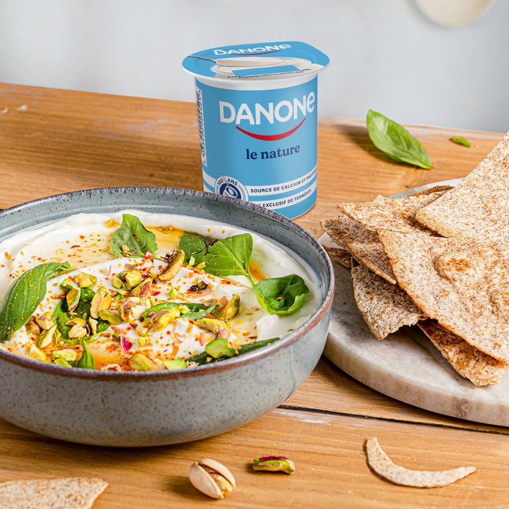 Dip à la Feta, basilic et ail