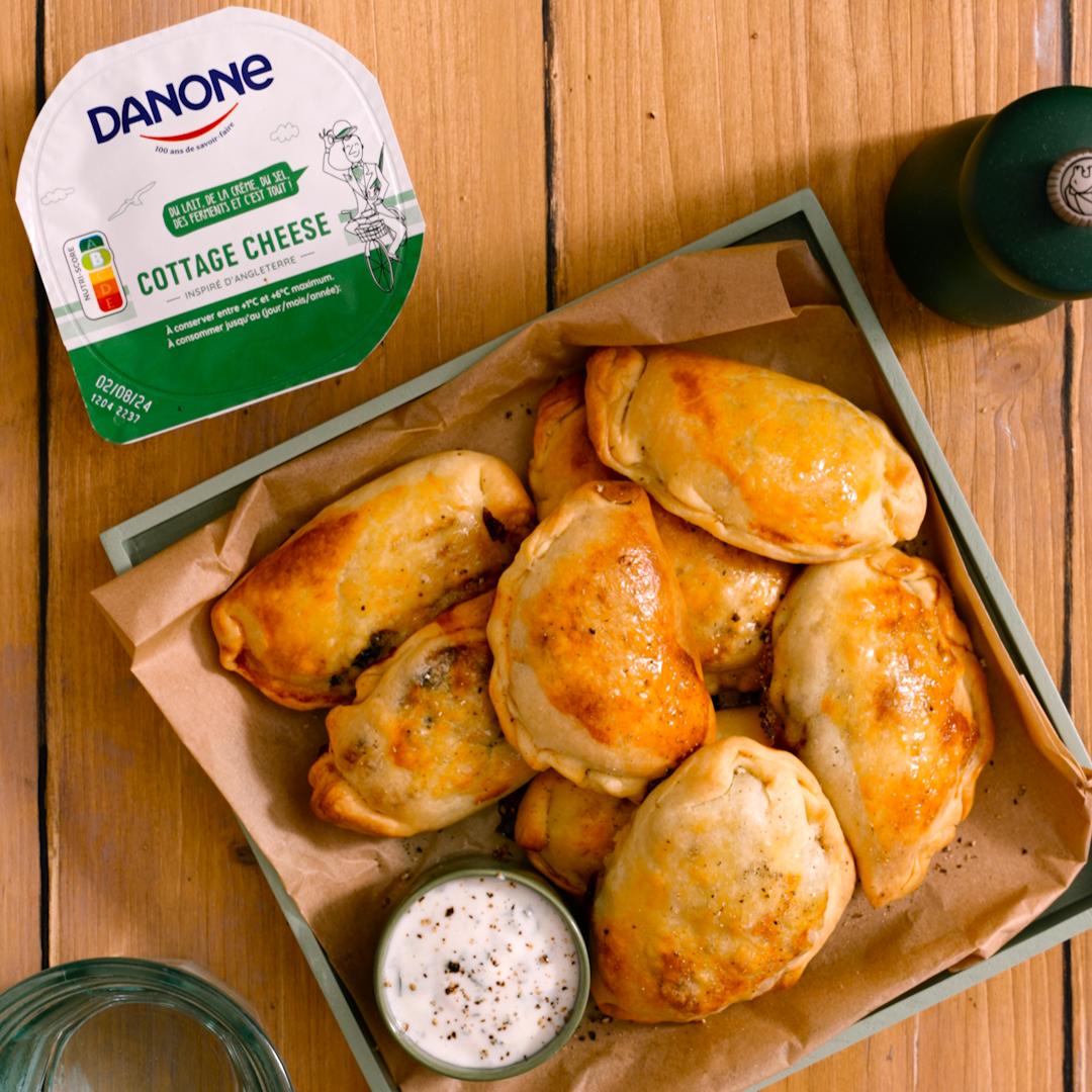 Empanadas aux épinards et au Cottage Cheese