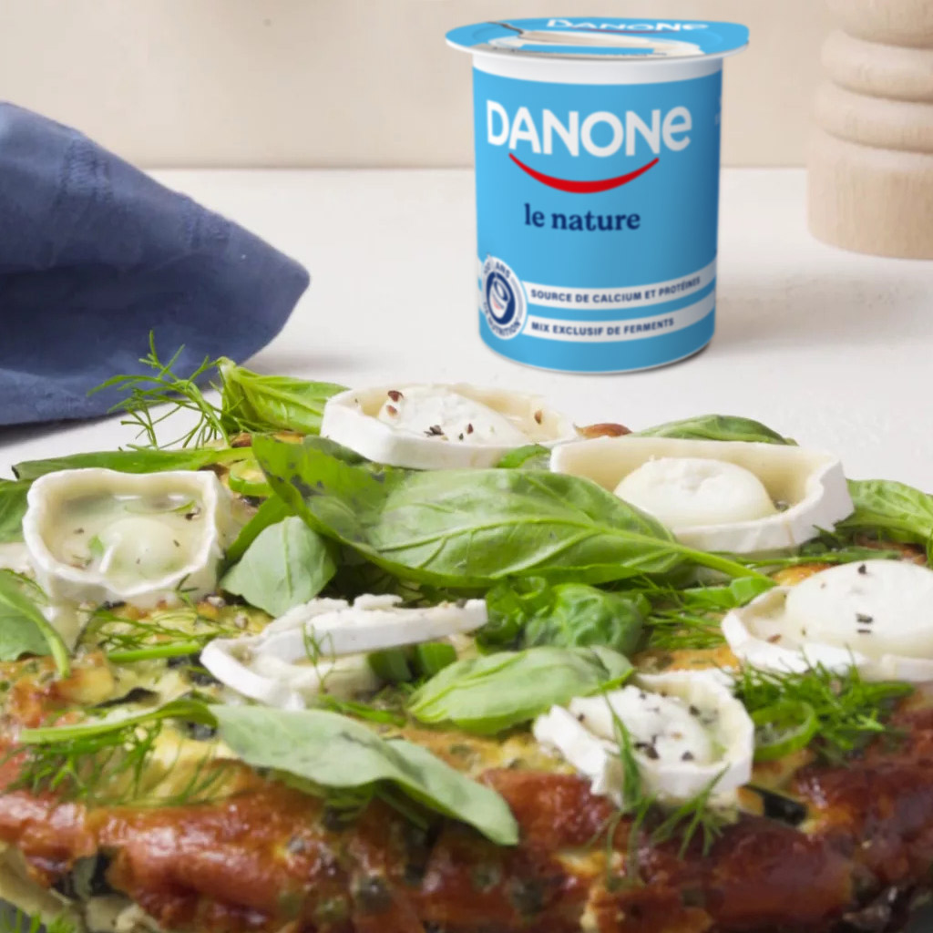 Frittata aux légumes verts et yaourt